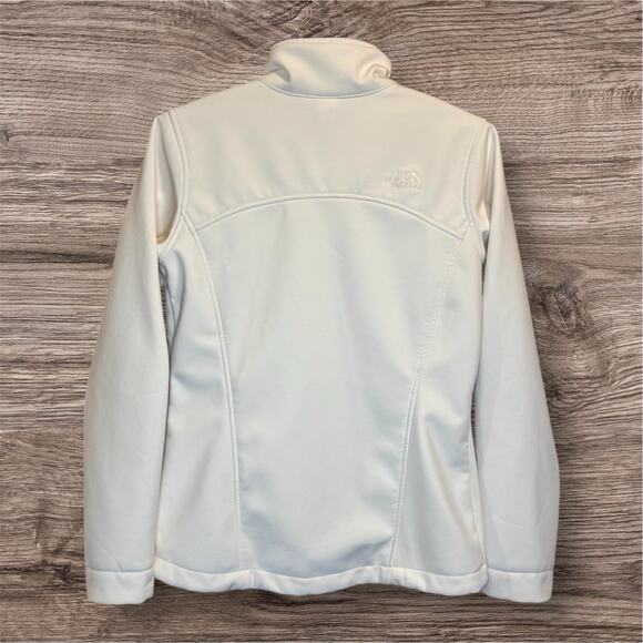 The North Face Jacket Women’s Off-White Size Medium Full Zip, Zippered Pockets - Picture 2 of 16
